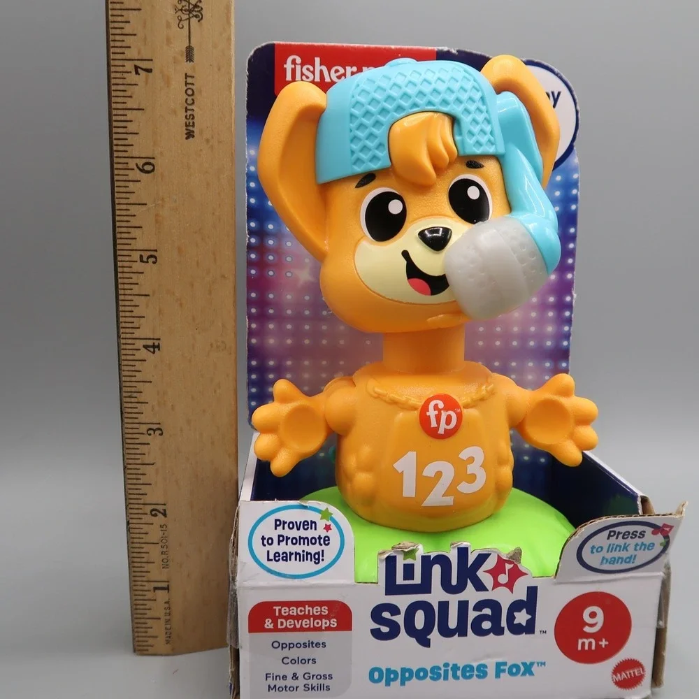 Fisher Price Link Squad Opposites Fox Musical Learning Toy Baby New